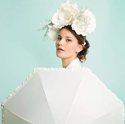 Ombrello sposa bianco impermeabile matrimonio