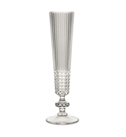 6 Bicchieri Flute Plexiglass Trasparente Linea "Chic&Zen" Baci Milano