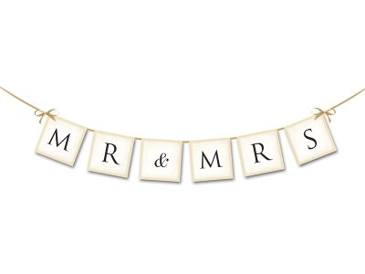 Banner auto "Mr&Mrs"