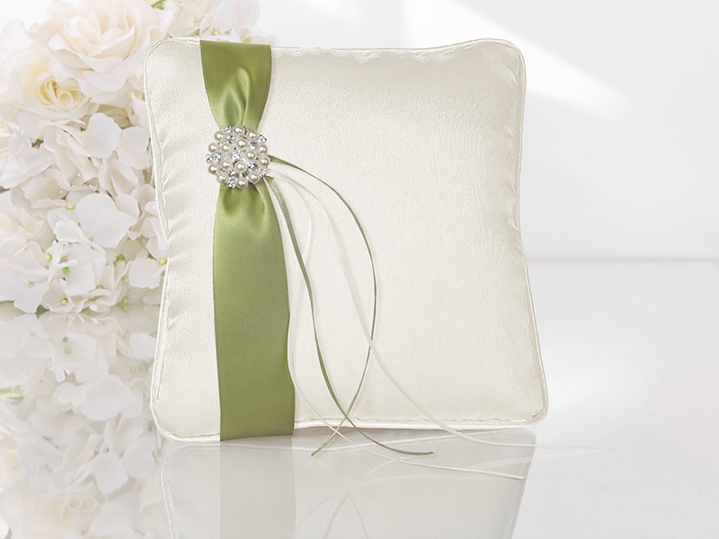 10 cm Cuscino per Anello Nuziale con Fiocco in Raso per Accessori per Matrimonio NIERBO Cuscini Portafedi 10 