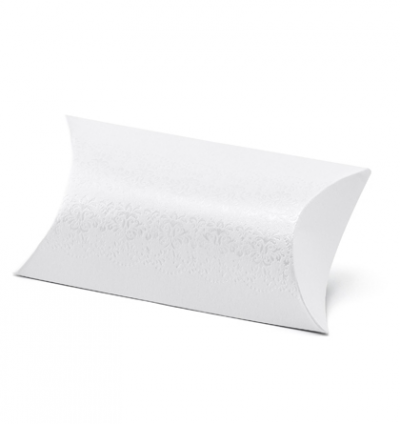 10 scatoline bianco perlato a busta porta confetti idea segnaposto