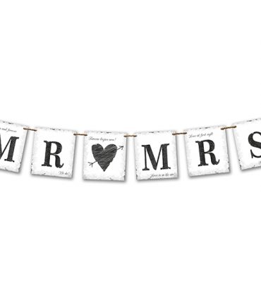 Banner per auto "Mr&Mrs"