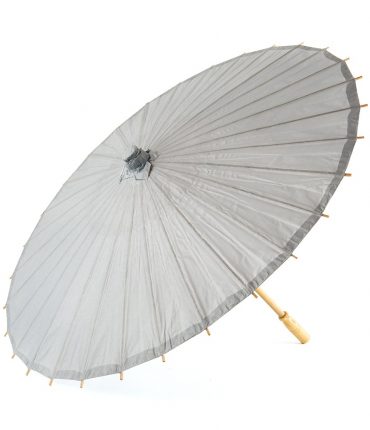 Ombrello Parasole in Carta e Bamboo Colore Argento