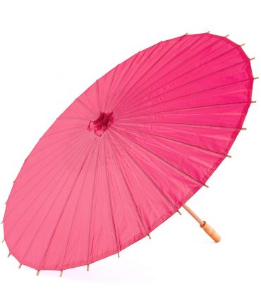 Ombrello Parasole in Carta e Bamboo Colore Fuxia