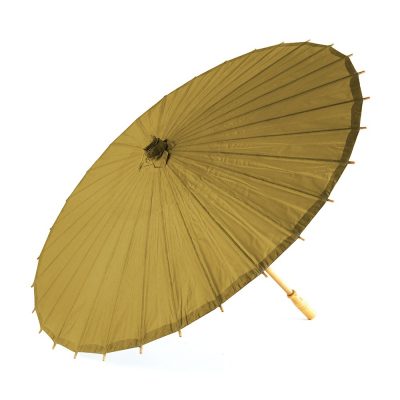 Ombrello Parasole in Carta e Bamboo Colore Ora Antico
