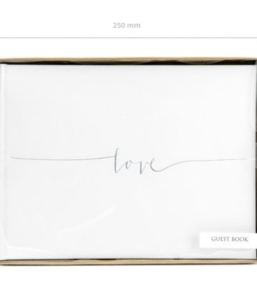 Guestbook bianco love silver