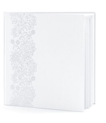 Guestbook bianco decorazione floreale dediche ospitii