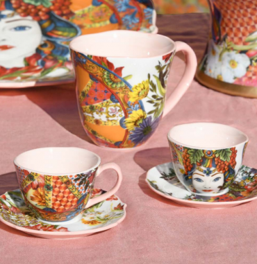 Tazza Mug Porcellana Corallo linea kitchen Baci Milano