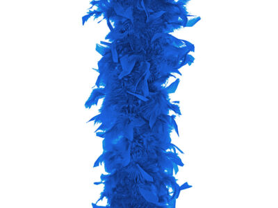 Boa blu elettrico 180cm accessorio per party e photobooth o feste a tema