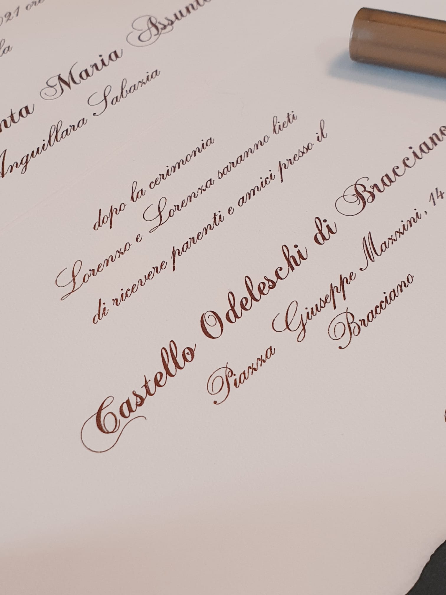 Partecipazione - Carta Amalfi formato A4 con busta
